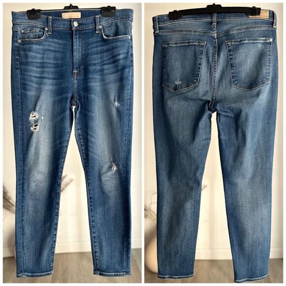 7 For All Mankind Skinny High Waist Ankle Jeans 31 - Picture 1 of 6